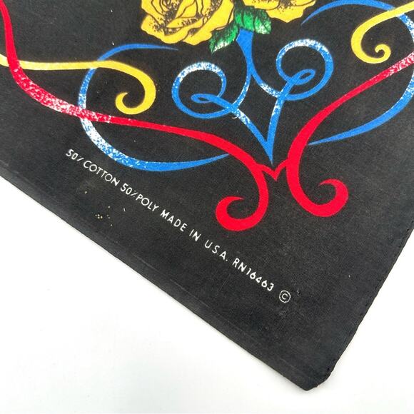 NWOT - HARLEY DAVIDSON NEW collectible square scarf/vandana BLACK - Picture 3 of 7